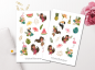 Preview: Tropische Mädchen Sticker Set